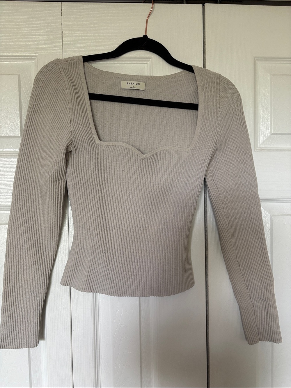 Babaton Sculpt Knit Sweetheart Longsleeve